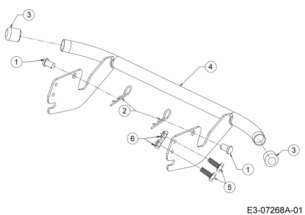 Ersatzteile Zubehör Garten- und Rasentraktoren Stoßstange für 450 Serie Typ: OEM-196A603  (2008) Stoßstange