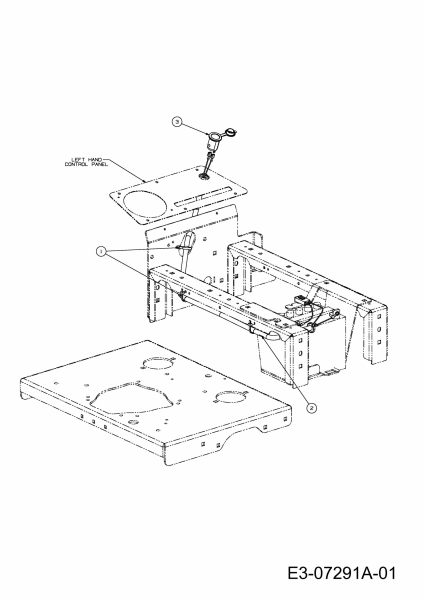 Ersatzteile Zubehör Zero Turn 12 Volt Steckdose für Tank S Typ: 59A30021150  (2013) Grundgerät