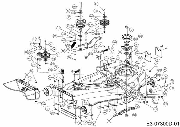 Ersatzteile Zubehör Garten- und Rasentraktoren Mähwerke für GTX 2100, Mähwerk 50/127cm Typ: 19A40013603  (2017) Grundgerät