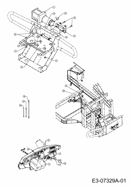 Ersatzteile Zubehör Utility Vehicle (4x2 und 4x4) Seilwinde Seilwinde Typ: 39A-205-100  (2012) Grundgerät