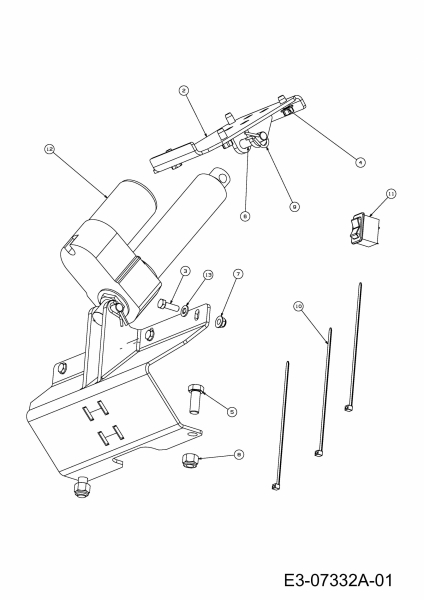 Ersatzteile Zubehör Utility Vehicle (4x2 und 4x4) Ladebrücke Elektrische Hebevorrichtung Typ: 39A-212-100  (2009) Grundgerät