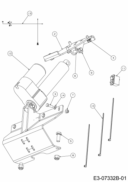 Ersatzteile Zubehör Utility Vehicle (4x2 und 4x4) Ladebrücke Elektrische Hebevorrichtung Typ: 39B-212-100  (2016) Grundgerät