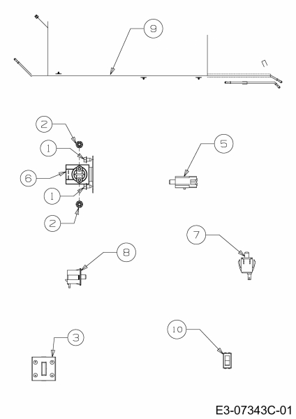 Cub Cadet Ersatzteile Rasentraktoren CC 1018 AG 13AD90AG603  (2013) Elektroteile
