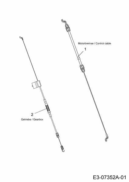 Cub Cadet Ersatzteile Motormäher mit Antrieb CC 46 SPBE 12AEK18Z603  (2012) Bowdenzüge