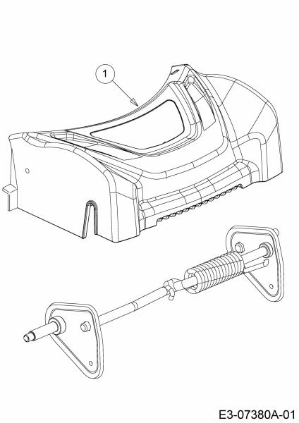 Cub Cadet Ersatzteile Motormäher mit Antrieb CC 53 SPH V 12BVQ5DQ603  (2017) Abdeckung Vorderachse