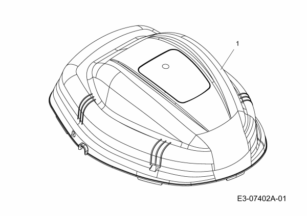 Ersatzteile MTD Elektro Rasenmäher mit Antrieb 48 ESPHW Typ: 18AR11L-600  (2013) Motorabdeckung 