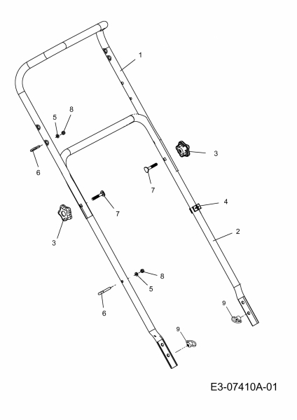 Ersatzteile Lux Tools Motormäher B 48 HM Typ: 11C-128R694 (2013) Holm