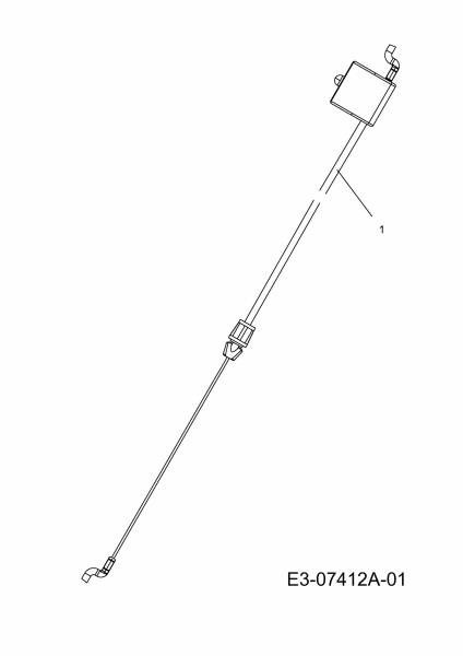 Ersatzteile WOLF-Garten Benzin Rasenmäher ohne Antrieb Ambition 48 HW Typ: 11B-118R650  (2013) Bremszug 