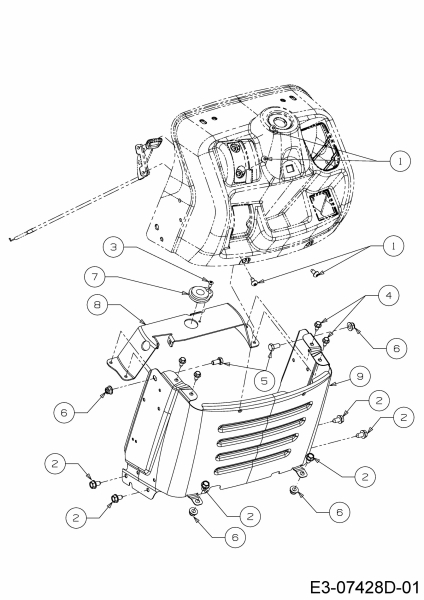Ersatzteile MTD Rasentraktor LT 96 EXHB Typ: 13AM79KF682  (2018) Armaturenbrett 