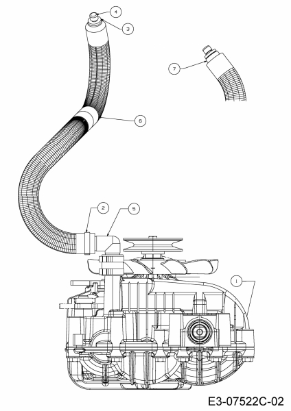 Ersatzteile MTD Rasentraktor 220/105 H Typ: 13AU99KN676  (2014) Ausgleichsbehälter, Hydrostat 