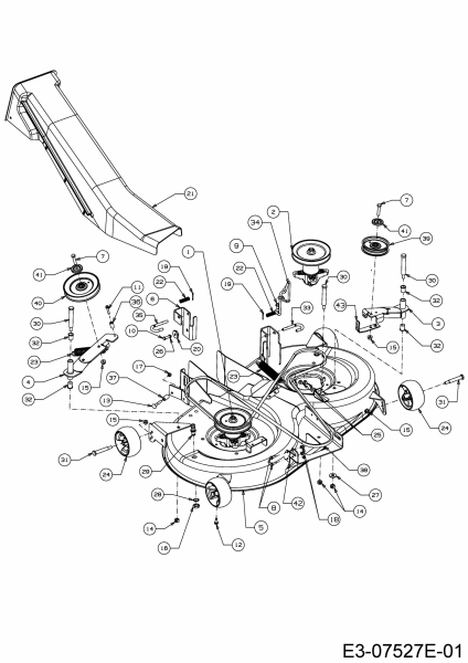 Cub Cadet Ersatzteile Rasentraktoren CC 1020 BHN 13HT91AN603  (2016) Mähwerk N (41/105cm)