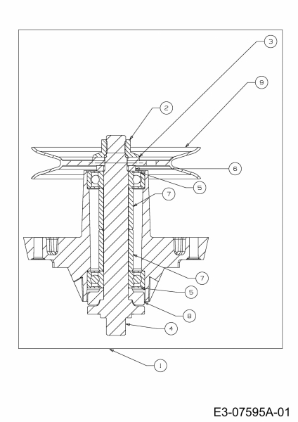 Ersatzteile Massey Ferguson Rasentraktoren MF 50-24 SD Typ: 13BI92CP695  (2013) Messerspindel 618-04125B