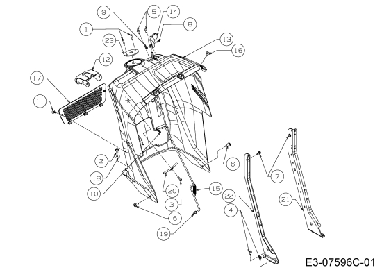 Cub Cadet Ersatzteile Rasentraktoren LTX 1050 13BQ93AP330  (2015) Armaturenbrett