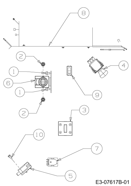 Cub Cadet Ersatzteile Gartentraktoren CC 1224 KHP 14BI94AP603  (2013) Elektroteile