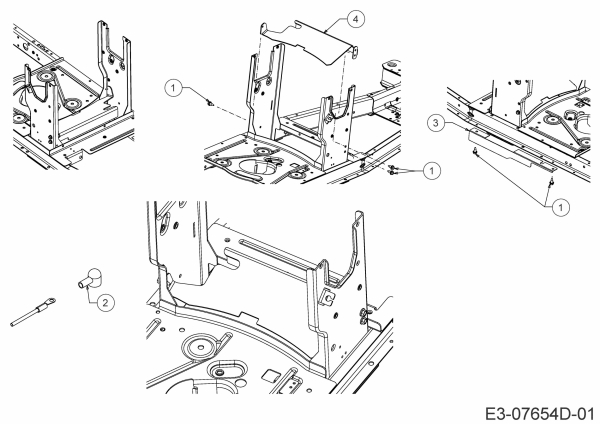 Ersatzteile Bricolage Rasentraktoren INV R10576 LB Typ: 13AC26JD648 (2021) Abdeckung