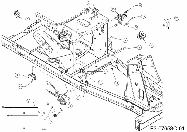 Ersatzteile WOLF-Garten Rasentraktor Scooter Pro Typ: 13B226HD650  (2015) Elektroteile 