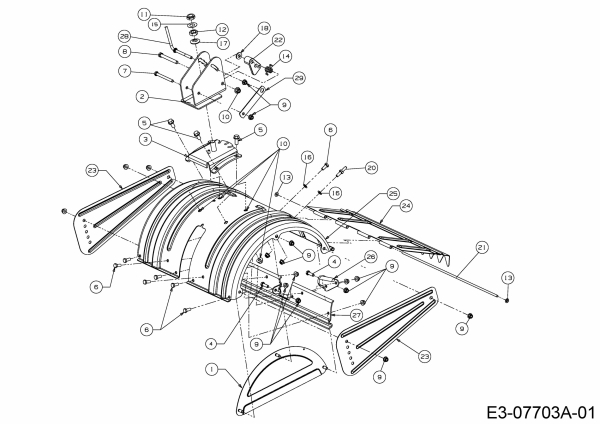 Ersatzteile MTD Motorhacke T/450 Typ: 21AB454B678  (2019) Schutzschild Hacksterne 