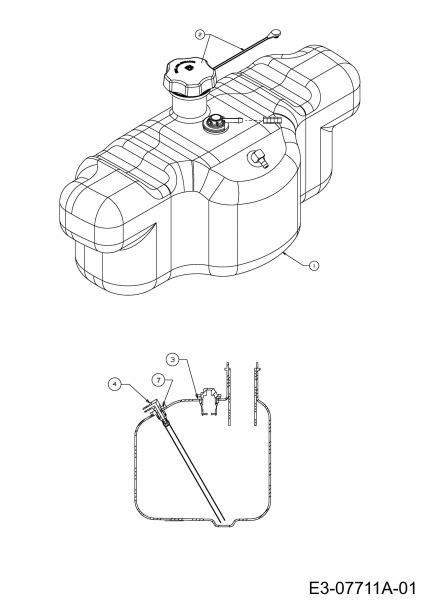 Cub Cadet Ersatzteile Zero Turn RZT 50 17WF2ACP603R  (2012) Tank