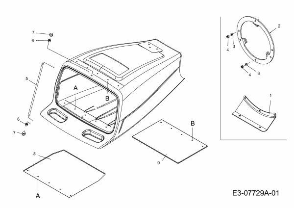 Ersatzteile MTD Häcksler 465 Typ: 24A-464P678R  (2013) Trichter 