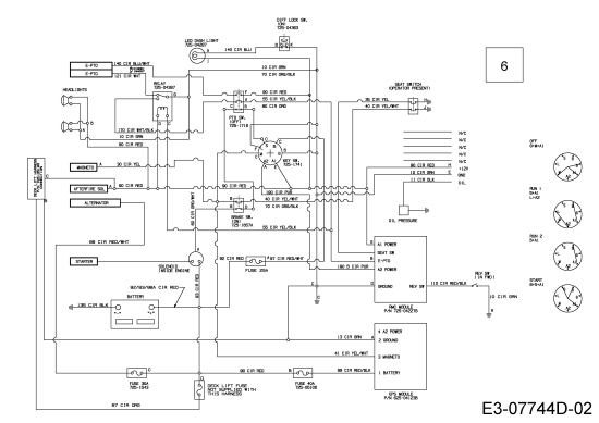 Cub Cadet Ersatzteile Gartentraktoren GTX 2100 14A-3GE-603  (2015) Schaltplan