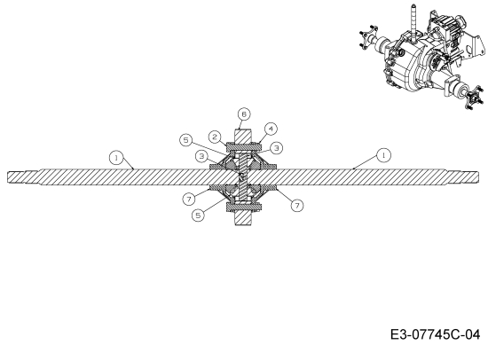 Cub Cadet Ersatzteile Gartentraktoren GTX 2100 14A-3GE-603  (2015) Differential