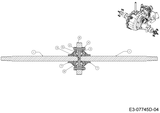 Cub Cadet Ersatzteile Gartentraktoren GTX 2100 14A-3GE-603  (2016) Differential