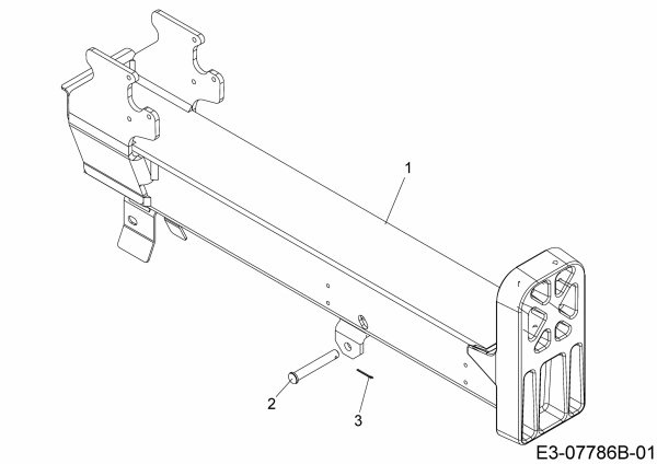 Ersatzteile MTD Holzspalter LS 550 Typ: 24AI550C678  (2016) Tragbalken 