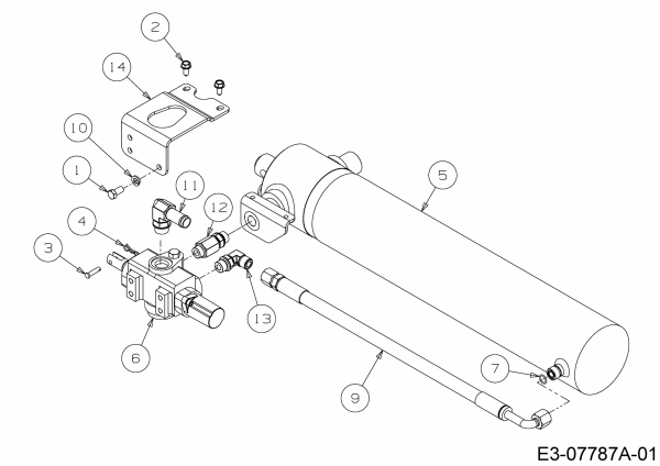 Ersatzteile MTD Holzspalter LS 550 Typ: 24AI550C678  (2015) Hydraulikzylinder 