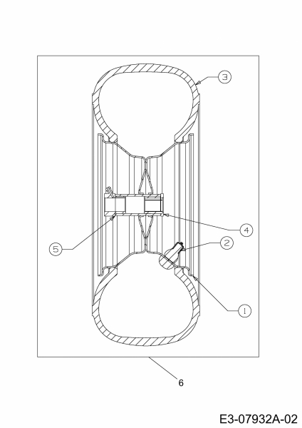Ersatzteile Lawnflite Rasentraktoren 603 Typ: 13AC479C611  (2004) Räder vorne 13x5