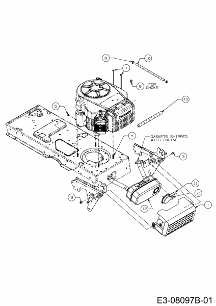 Ersatzteile Colombia Rasentraktoren PX 180 KT 105 H Typ: 13AG71GN646  (2014) Motorzubehör