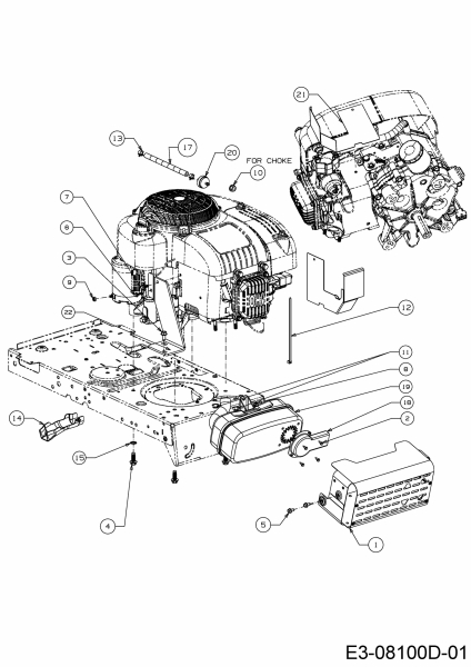 Cub Cadet Ersatzteile Rasentraktoren LT1 NS96 13I276DF603  (2017) Motorzubehör