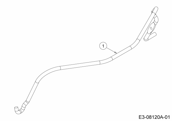 Ersatzteile MTD Benzin Rasenmäher ohne Antrieb Smart 42 PO Typ: 11A-LCJD600  (2013) Bremsbügel 