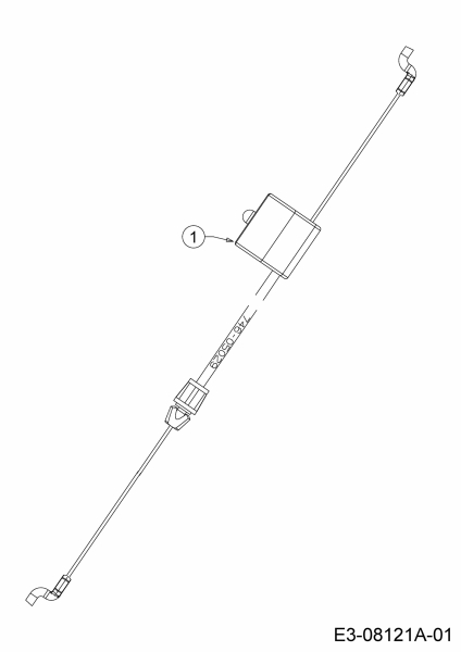 Ersatzteile MTD Benzin Rasenmäher ohne Antrieb P 46 B Typ: 11A-TABG600  (2018) Bremszug 