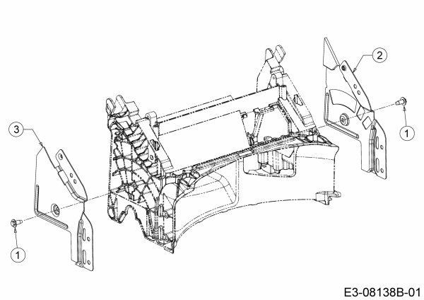 Ersatzteile MTD Benzin Rasenmäher mit Antrieb Smart 42 SPO Typ: 12A-LCJD600  (2014) Holmbracketten 