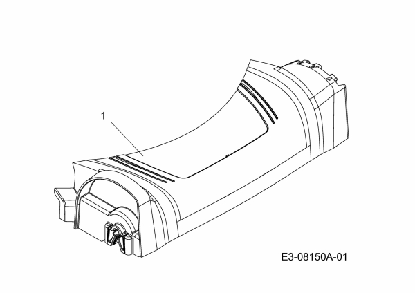 Ersatzteile MTD Benzin Rasenmäher mit Antrieb Smart 53 SPSHHW Typ: 12A-PDCQ600  (2015) Abdeckung Vorderachse 