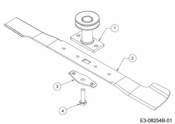 Ersatzteile MTD Benzin Rasenmäher mit Antrieb Smart 53 SPOE Typ: 12AEPCS7600  (2016) Messer, Messeraufnahme 