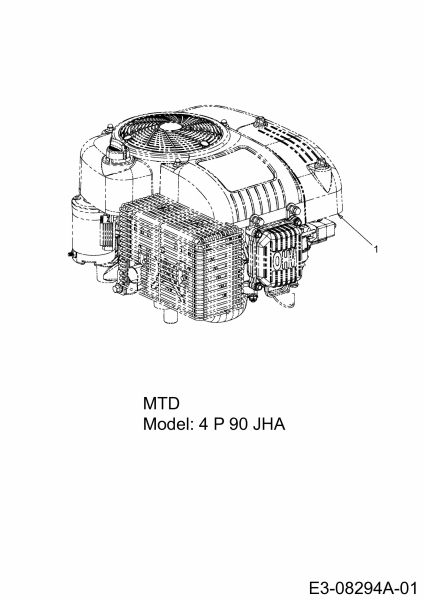 Ersatzteile MTD Rasentraktor Minirider 76 SD Typ: 13A226JD600  (2012) Motor MTD 