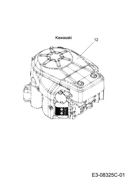 Cub Cadet Ersatzteile Gartentraktoren XT3 QS127 14CIA5CQ603  (2019) Motor Kawasaki