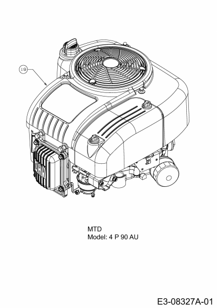 Cub Cadet Ersatzteile Rasentraktoren CC 714 HF 13D279DF603  (2014) Motor MTD