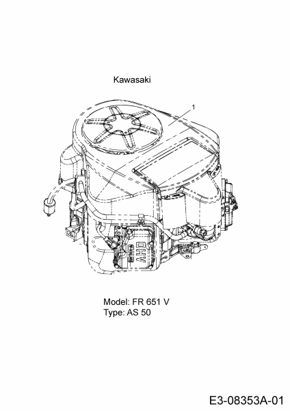 Ersatzteile Massey Ferguson Zero Turn MF 48-22 FMZ Typ: 17BI4BFY695  (2014) Motor Kawasaki