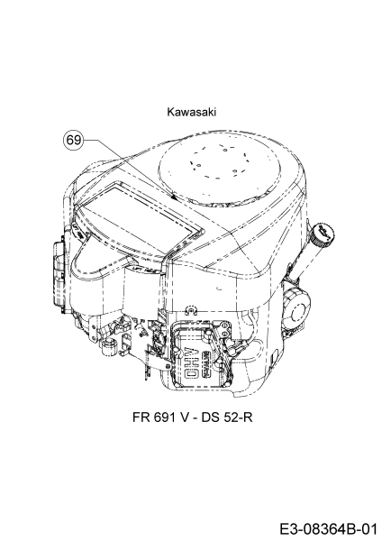 Cub Cadet Ersatzteile Zero Turn XZ1 137 17CICACW603  (2020) Motor Kawasaki