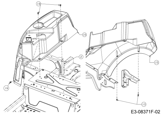 Cub Cadet Ersatzteile Zero Turn XZ2 127 17AICBYQ603  (2018) Tankhalter