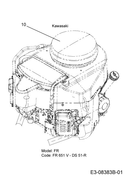 Cub Cadet Ersatzteile Zero Turn XZ3 122 17BIDGHB603  (2017) Motor Kawasaki