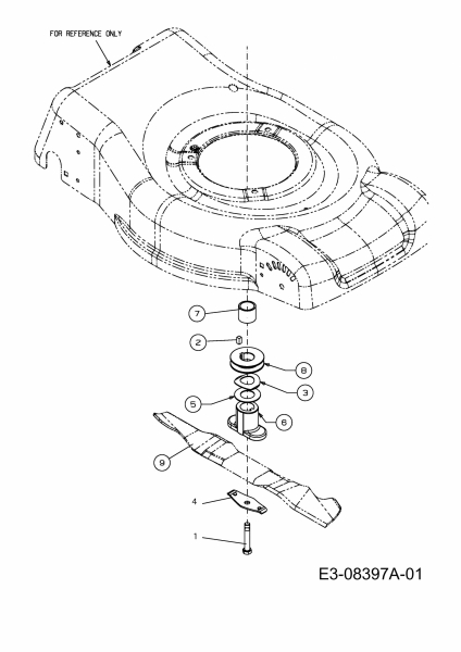 Ersatzteile Plantiflor Motormäher mit Antrieb BMR 46 Premium Typ: 12A-J6AQ601  (2013) Messer