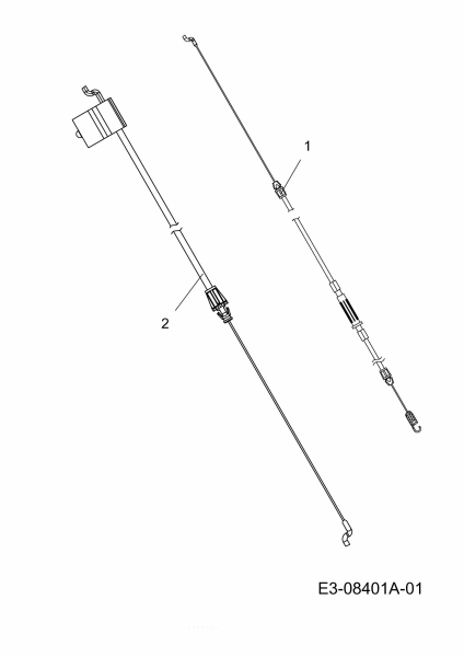 Ersatzteile Mr.Gardener Motormäher mit Antrieb HWD 5546 TEO Typ: 12AEJ6M4629  (2013) Bowdenzüge
