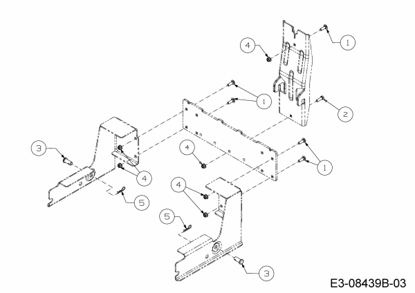 Ersatzteile Zubehör Zero Turn Grasfangeinrichtung für RZT 50 mit Mähwerk P (50/127cm) Typ: 19B70004100  (2015) Befestigung Aufnahmebügel