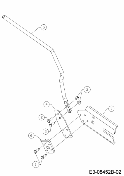 Ersatzteile WOLF-Garten Schneefräse Ambition SF 66 TE Typ: 31AY74T3650  (2015) Verstellhebel 