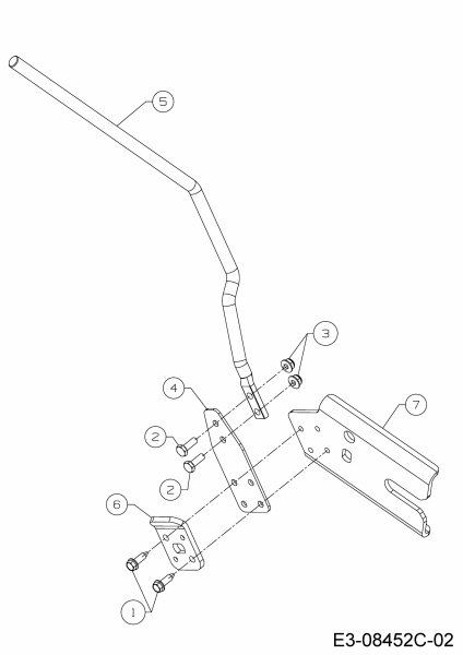 Cub Cadet Ersatzteile Schneefräsen 730 HD TDE 31AY77KZ603  (2018) Verstellhebel