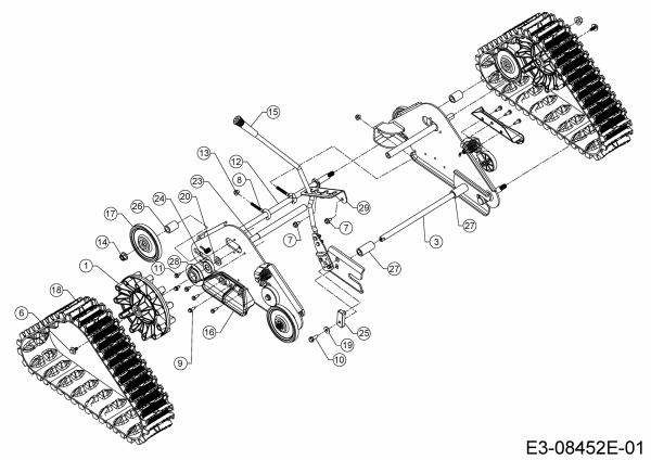 Ersatzteile MTD Schneefräse Optima ME 66 T Typ: 31BY7FT3678  (2021) Raupenantrieb 