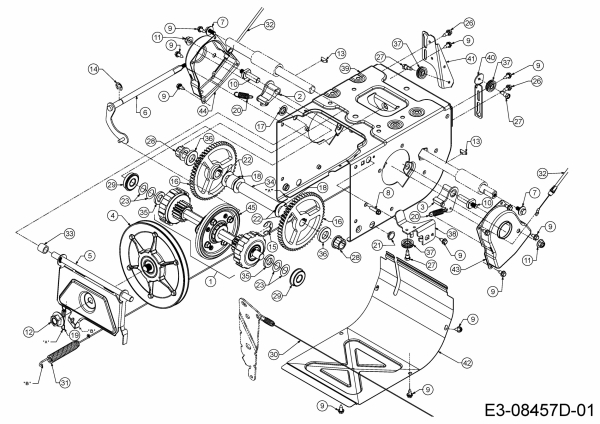 Ersatzteile MTD Schneefräse Optima ME 66 T Typ: 31BY7FT3678  (2021) Fahrantrieb 